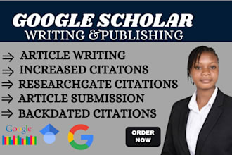 write and publish research article on google scholar indexed journal