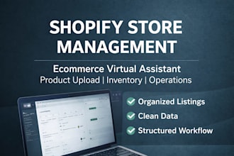 be your ecommerce virtual assistant for shopify