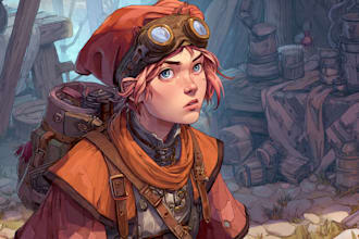 design and illustrate realistic characters