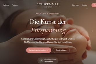 develop a website for your cosmetic studio