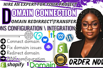 connect domain, fix dns, email , transfer domain to any website fast