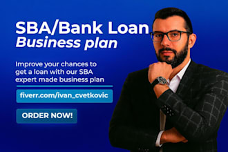 write an expert business plan for bank or sba loan approval