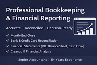 do bookkeeping, reconciliations, and financial reporting