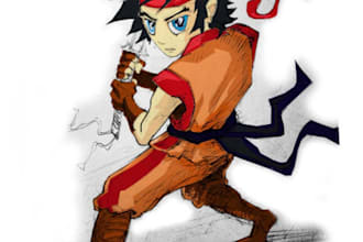 super hero fantasy anime character design