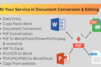 convert PDF documents to editable word, excel, powerpoint, jpeg and vice versa