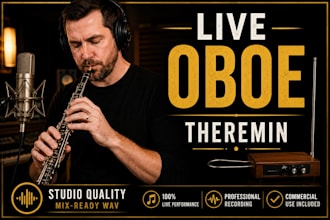 record professional live oboe or theremin for your song