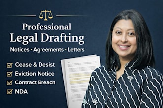 draft cease and desist, eviction notices, contract breaches, sublease agreements