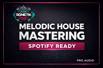 master your melodic house or edm track for streaming ready sound