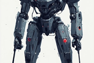 high quality robot, mecha concepts