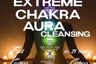 strong chakra aura cleansing purification ritual spell remove hex, kerma in 6hrs