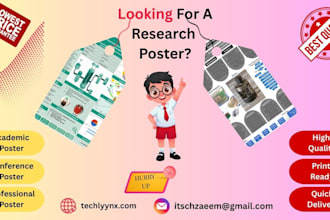design a modern, research or academic conference poster