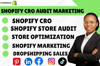 optimize shopify cro, store audits, boost store and enhance dropshipping sales