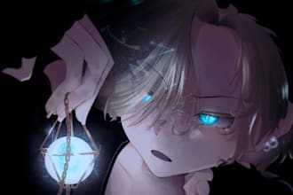 draw anime, charcter illustrations, concept art and oc art
