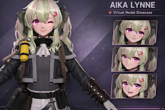create live2d vtuber model with vtuber model rigging or 3d vtuber model 3d model