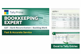 do tally prime bookkeeping and gst entries for your business