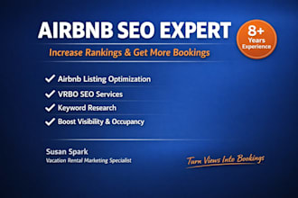 be your  airbnb SEO expert for more bookings and revenue