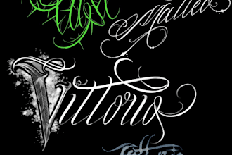 design a dark, gothic, or metal logo and custom lettering
