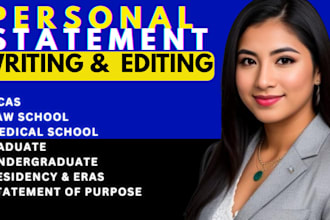 proofread and edit your personal statement, college, or sop