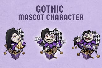 create a unique gothic mascot character