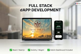 develop a premium full stack web3 dapp with react nextjs and solidity