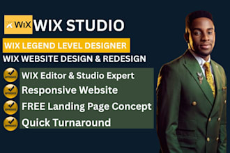 wix studio, wix landing page, wix pro, redesign wix, wix expert, wix SEO