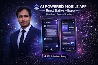 develop ai powered or realtime mobile app using react native expo
