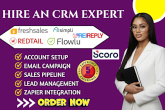freshsales resimpli automation redtail rei reply email campaign flowlu crm scoro
