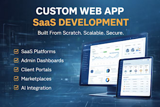 build your custom web app, saas app
