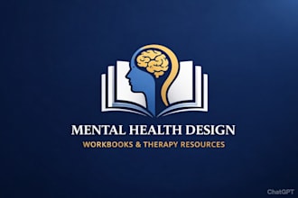 create mental health workbook, worksheet, and ebook design