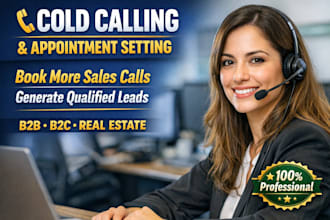 do cold calling and set an appointment for your business