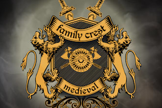 design luxury royal and heraldic crest logo