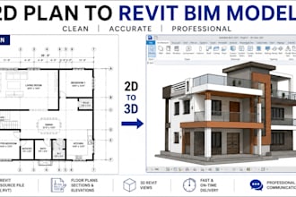 convert your 2d floor plan or PDF into a professional revit bim model