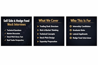 conduct a hedge fund and sell side mock interview with trader insights