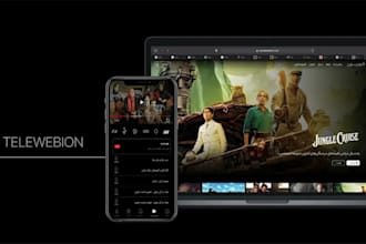 develop iptv app with live tv, smart tv, ott app, tv dashboard with admin panel
