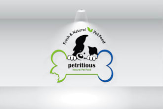 design professional pet shop animal logo for your business