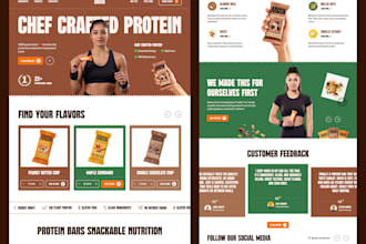 ecommerce product landing page and responsive ui ux design