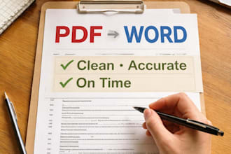 accurate PDF to word conversion with clean formatting