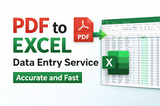 convert PDF to excel manually with high accuracy