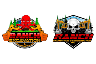 design a professional excavation logo for your company