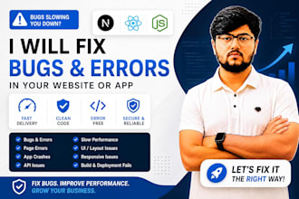 fix react javascript website bugs