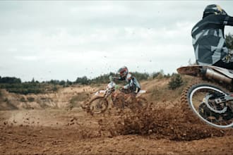 professionally edit your bike, car montage
