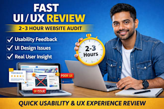 provide quick UI UX audit and usability review of your website