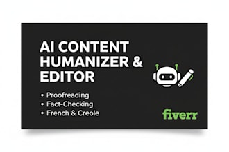 professionally edit, fact check and humanize your ai content