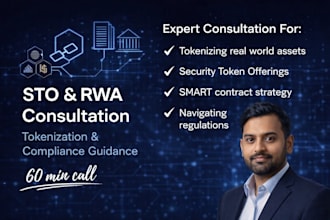 provide expert consultation for sto, rwa tokenization and web3 business models
