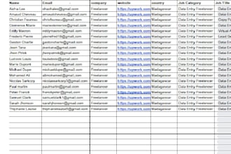 data entry and spreadsheet organization in google sheets
