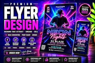 design dj, nightclub, summer, birthday, event, party flyers and posters