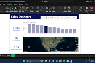 create interactive power bi dashboard and reports