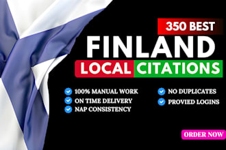 do 350 best finland local citations seo and directory submission