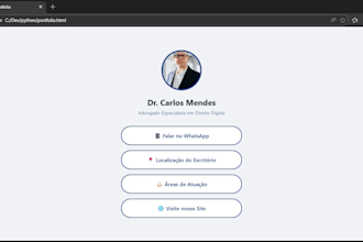 design a custom HTML link in bio or digital business card