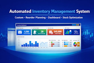 build a customized automated inventory management system in excel